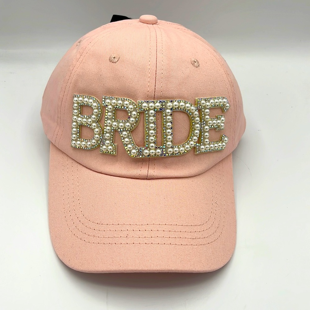 MARCUS ADLER NWT Rhinestones And Pearl Bride Hat—Adjustable—